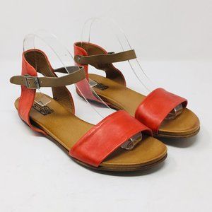 Miz MooZ Alanis Ankle strap flat sandals 9 NEW